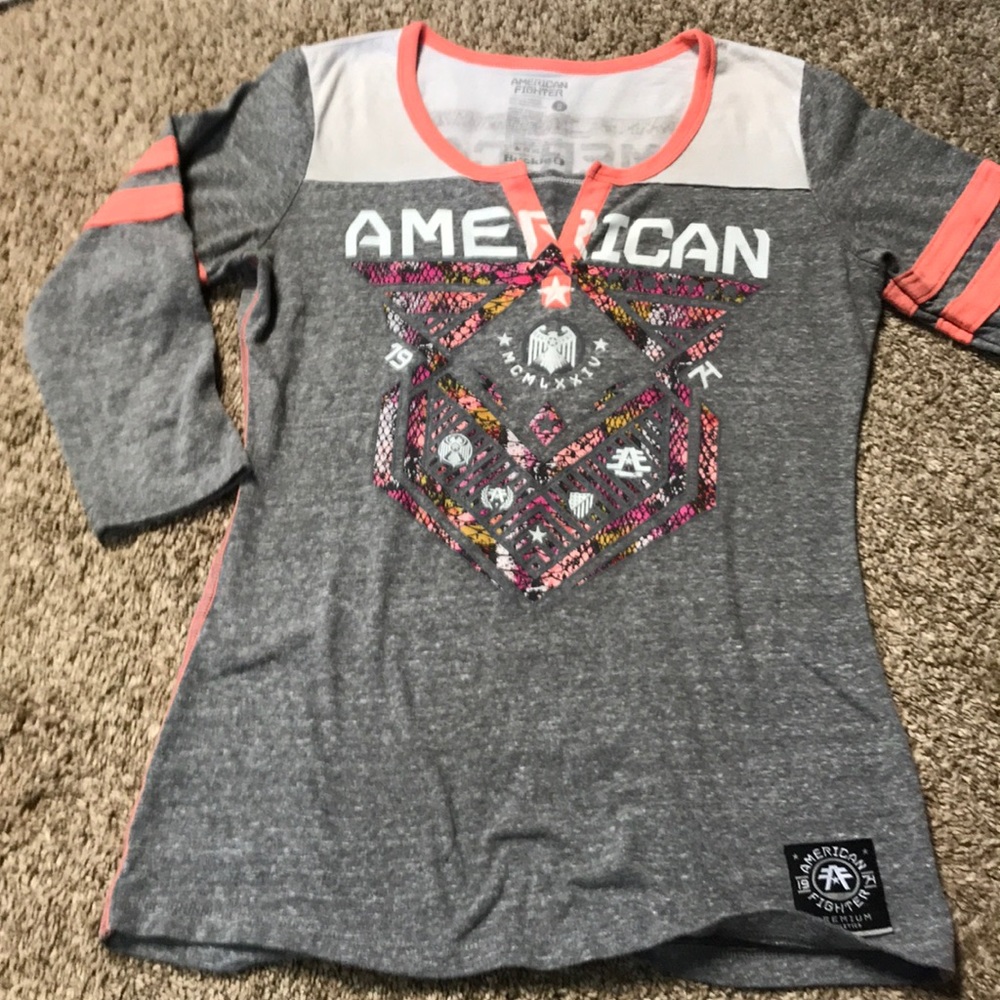 American fighter mid sleeve